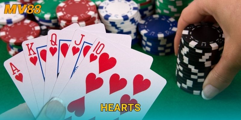 Hearts chiến thuật MV88 mang lại sự cân não gay cấn từng ván